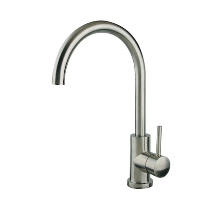Cahaba Gooseneck 1-Handle Bar Faucet in Brushed CA6114SS