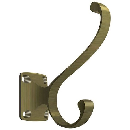 Deltana Heavy Duty, Coat & Hat Hook Antique Brass CAHH35U5