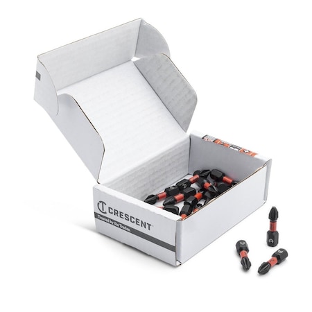 Crescent No. 2 x 1" Phillips VORTEX Impact Power Bit - 25 Pack CAVB1PH2-25