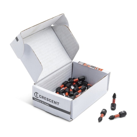 Crescent No. 1 x 1" Pozidriv VORTEX Insert Power Bit - 25 Pack CAVB1PZ1-25