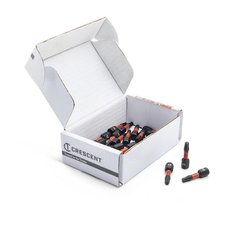 Crescent T20 x 1" Torx VORTEX Impact Power Bit - 25 Pack CAVB1T20-25