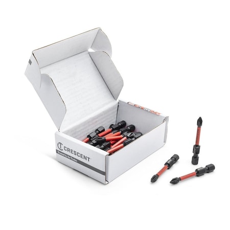 Crescent No. 1 x 2" Phillips VORTEX Impact Power Bit - 25 Pack CAVB2PH1-25