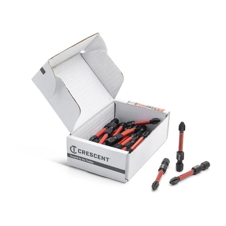 Crescent No. 2 x 2" Phillips VORTEX Impact Power Bit - 25 Pack CAVB2PH2-25