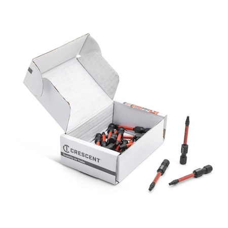 Crescent No. 1 x 2" Square VORTEX Impact Power Bit - 25 Pack CAVB2SQ1-25