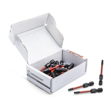 Crescent T15 x 2" Torx VORTEX Impact Power Bit - 25 Pack CAVB2T15-25