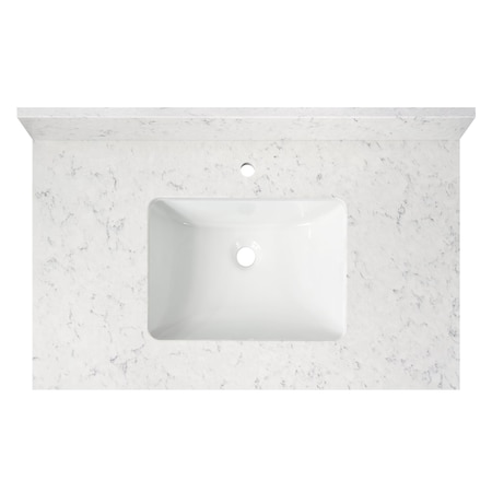Cahaba Vanity Top w/Ceramic Basin, 37 x 22 in CAVT37RM