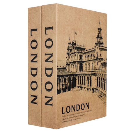 Barska London Dual Book Stl Security Box w/Key CB13056
