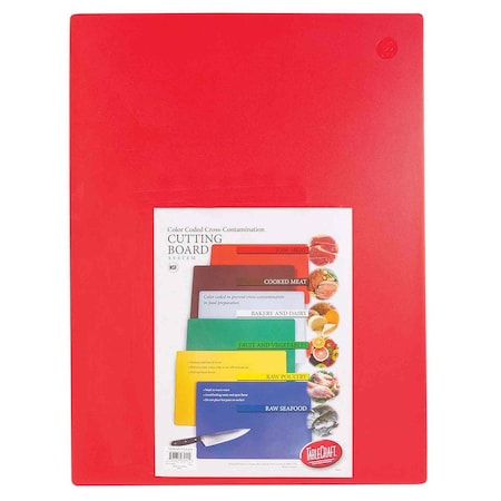 Tablecraft Cutting Board, Red, .5" Thick, 15"X2"0" CB1520RA