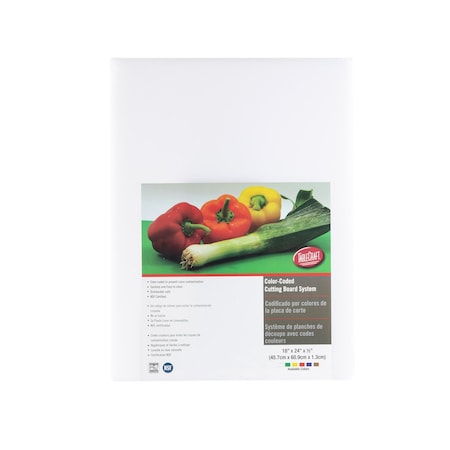 Tablecraft Wht Cutting Board, .5" Thick, 18"X24" CB1824WA
