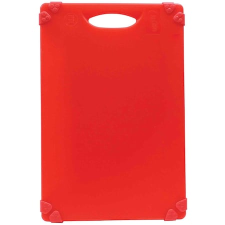 Tablecraft Grippy Cutting Board, Red, 18"X2"4"X.5" CBG1824ARD
