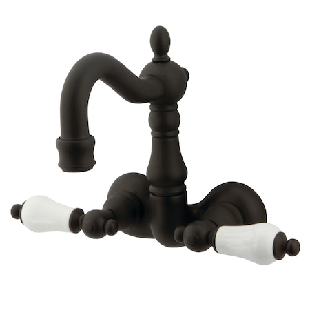 Kingston Brass Wall-Mount Clawfoot Tub Faucet, Oil Rubbed Bronze, Tub Wall Mount CC1075T5