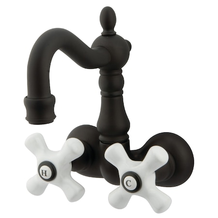 Kingston Brass Wall-Mount Clawfoot Tub Faucet, Oil Rubbed Bronze, Tub Wall Mount CC1079T5