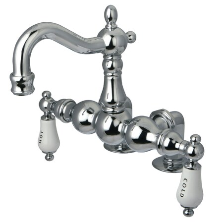 Kingston Brass Deck-Mount Clawfoot Tub Faucet, Polished Chrome, Deck Mount CC1096T1