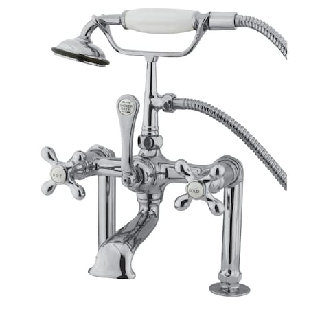Kingston Brass Deck-Mount Clawfoot Tub Faucet, Polished Chrome, Deck Mount CC110T1
