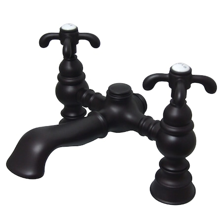 Kingston Brass Deck-Mount Clawfoot Tub Faucet, Oil Rubbed Bronze, Deck Mount CC1134T5