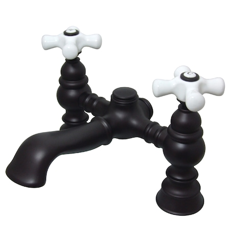 Kingston Brass Deck-Mount Clawfoot Tub Faucet, Oil Rubbed Bronze, Deck Mount CC1136T5