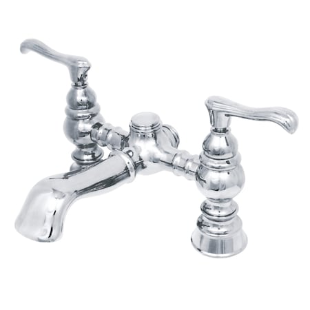 Kingston Brass Deck-Mount Clawfoot Tub Faucet, Polished Chrome, Deck Mount CC1138T1