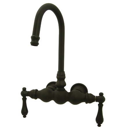 Kingston Brass Wall-Mount Clawfoot Tub Faucet, Oil Rubbed Bronze, Tub Wall Mount CC1T5