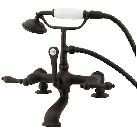 Kingston Brass Deck-Mount Clawfoot Tub Faucet, Oil Rubbed Bronze, Deck Mount CC203T5