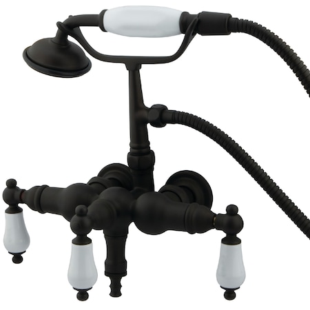 Kingston Brass Wall-Mount Clawfoot Tub Faucet, Oil Rubbed Bronze, Tub Wall Mount CC23T5
