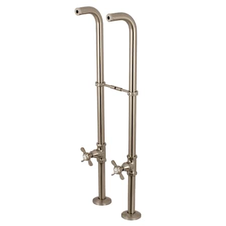 Kingston Brass CC266S8BEX Freestanding Supply Line with Stop Valve & Handle CC266S8BEX