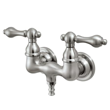 Kingston Brass Wall-Mount Clawfoot Tub Faucet, Brushed Nickel, Tub Wall Mount CC31T8