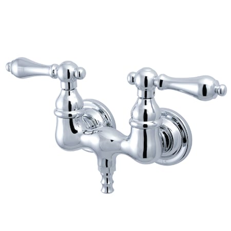 Kingston Brass Wall-Mount Clawfoot Tub Faucet, Polished Chrome, Tub Wall Mount CC32T1
