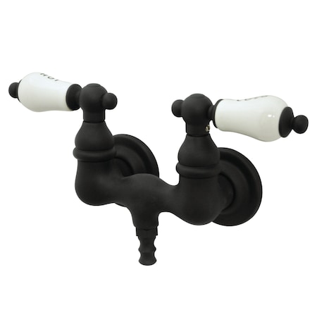 Kingston Brass Wall-Mount Clawfoot Tub Faucet, Oil Rubbed Bronze, Tub Wall Mount CC33T5