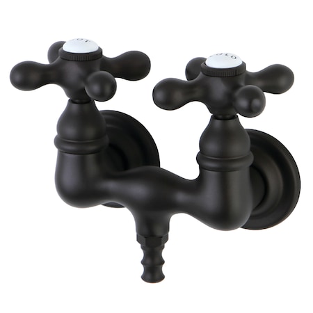 Kingston Brass Wall-Mount Clawfoot Tub Faucet, Oil Rubbed Bronze, Tub Wall Mount CC37T5