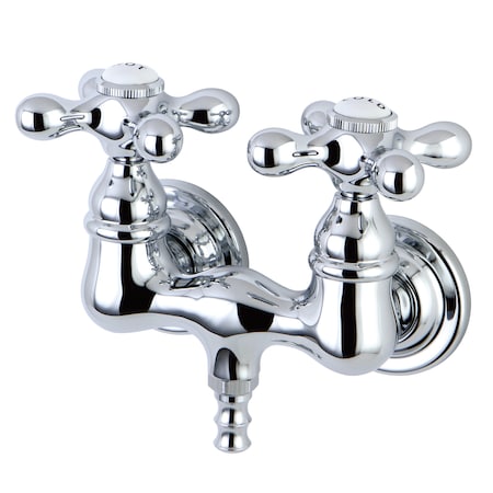 Kingston Brass Wall-Mount Clawfoot Tub Faucet, Polished Chrome, Tub Wall Mount CC38T1