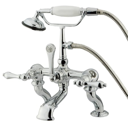 Kingston Brass Deck-Mount Clawfoot Tub Faucet, Polished Chrome, Deck Mount CC410T1