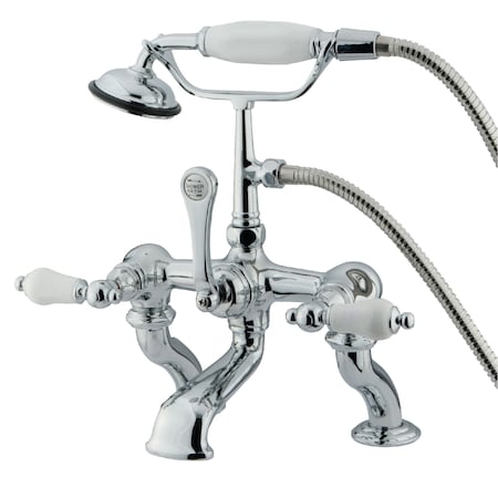 Kingston Brass Deck-Mount Clawfoot Tub Faucet, Polished Chrome, Deck Mount CC412T1