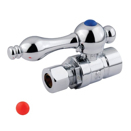 Vintage CC43251 1/2" Sweat, 3/8" O.D. Comp Straight Shut-off Valve CC43251