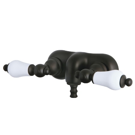 Kingston Brass Wall-Mount Clawfoot Tub Faucet, Oil Rubbed Bronze, Tub Wall Mount CC45T5
