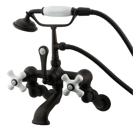 Kingston Brass Wall-Mount Clawfoot Tub Faucet, Oil Rubbed Bronze, Tub Wall Mount CC465T5