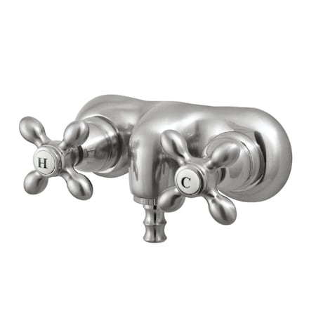 Kingston Brass Wall-Mount Clawfoot Tub Faucet, Brushed Nickel, Tub Wall Mount CC47T8