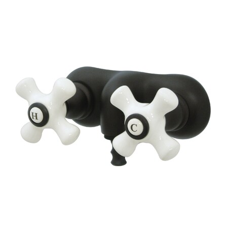 Kingston Brass Wall-Mount Clawfoot Tub Faucet, Oil Rubbed Bronze, Tub Wall Mount CC49T5