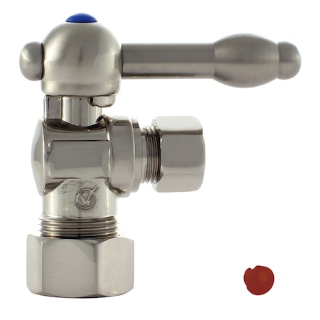 Vintage CC53308KL 5/8" X 3/8" OD Comp Angle Stop with Handle CC53308KL