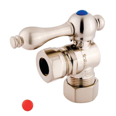 Vintage CC54308 5/8" OD Comp X 1/2" X 7/16" OD Angle Stop with Handle CC54308