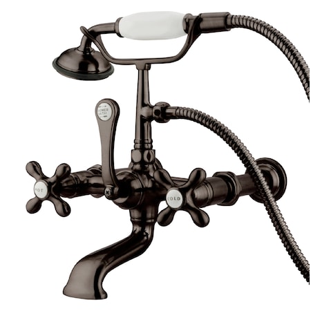 Kingston Brass Wall-Mount Clawfoot Tub Faucet, Oil Rubbed Bronze, Tub Wall Mount CC547T5