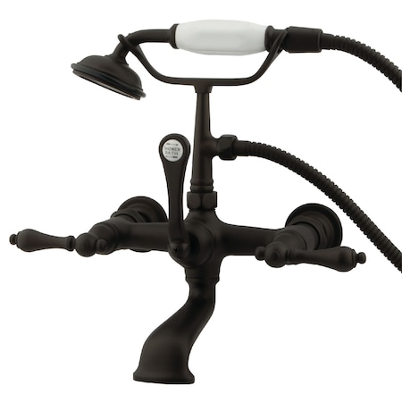 Kingston Brass Wall-Mount Clawfoot Tub Faucet, Oil Rubbed Bronze, Tub Wall Mount CC551T5