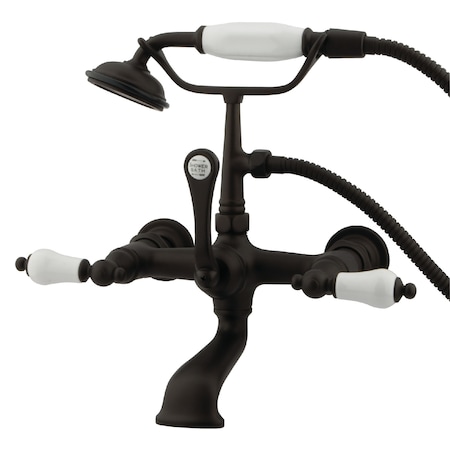 Kingston Brass Wall-Mount Clawfoot Tub Faucet, Oil Rubbed Bronze, Tub Wall Mount CC553T5
