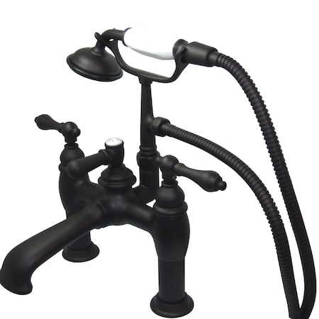 Kingston Brass Deck-Mount Clawfoot Tub Faucet, Oil Rubbed Bronze, Deck Mount CC603T5