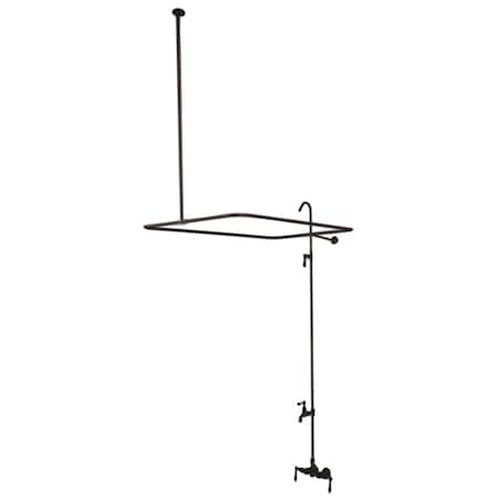 Kingston Brass Wall-Mount Clawfoot Tub Faucet, Oil Rubbed Bronze, Tub Wall Mount CC61T5