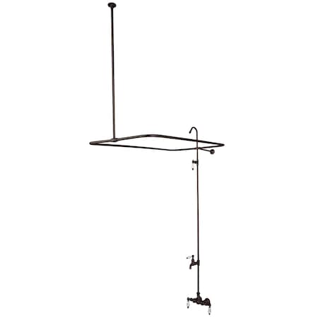 Kingston Brass Wall-Mount Clawfoot Tub Faucet, Oil Rubbed Bronze, Tub Wall Mount CC63T5