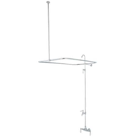 Kingston Brass Wall-Mount Clawfoot Tub Faucet, Polished Chrome, Tub Wall Mount CC64T1