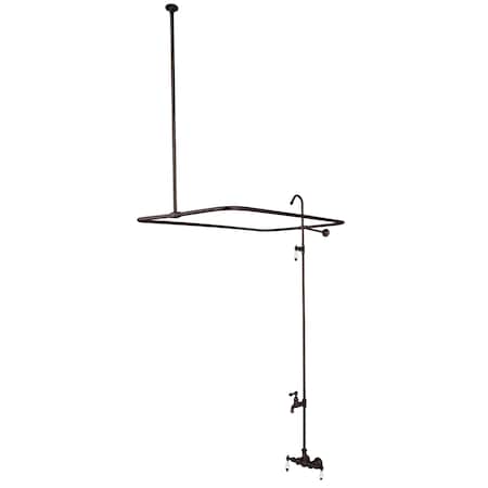 Kingston Brass Wall-Mount Clawfoot Tub Faucet, Standard, 3-3/8", 2, Tub Wall Mount, Oil Rubbed Bronze CC65T5