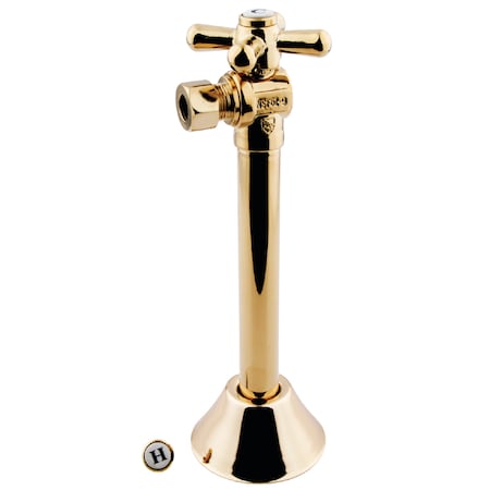 Vintage CC83202X 1/2" Sweat 3/8" OD Comp Angle Shut Off Valve with 5 Extension CC83202X