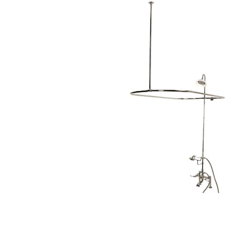 Kingston Brass Clawfoot Tub Faucet Packages, Standard, 2, Deck Mount, Brushed Nickel CCK1178DPL