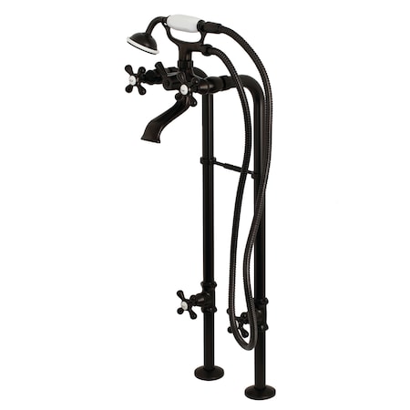 Kingston Brass Freestanding Tub Faucet, Standard, 2, Freestanding, Oil Rubbed Bronze CCK266K5